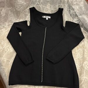 Jennifer Lopez Top with open shoulder sleeve sz M